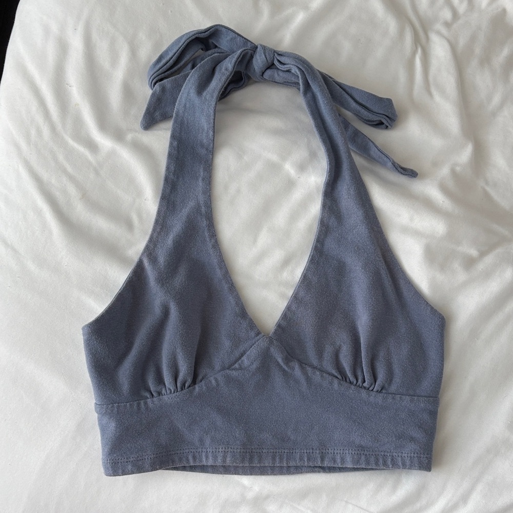 Denim Halter Top